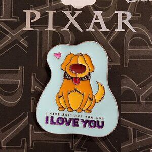 Disney Pixar UP Dug Dog I Love You Enamel Pin Neon Tuesdays NEW